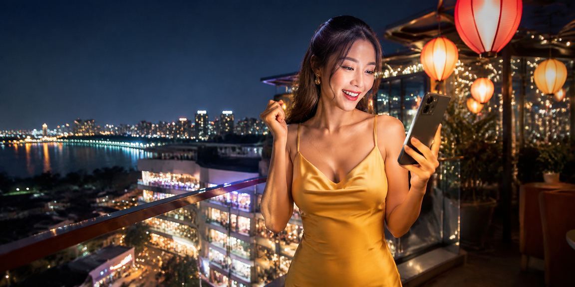 Phố đêm Hà Nội sôi động bên màn hình casino di động